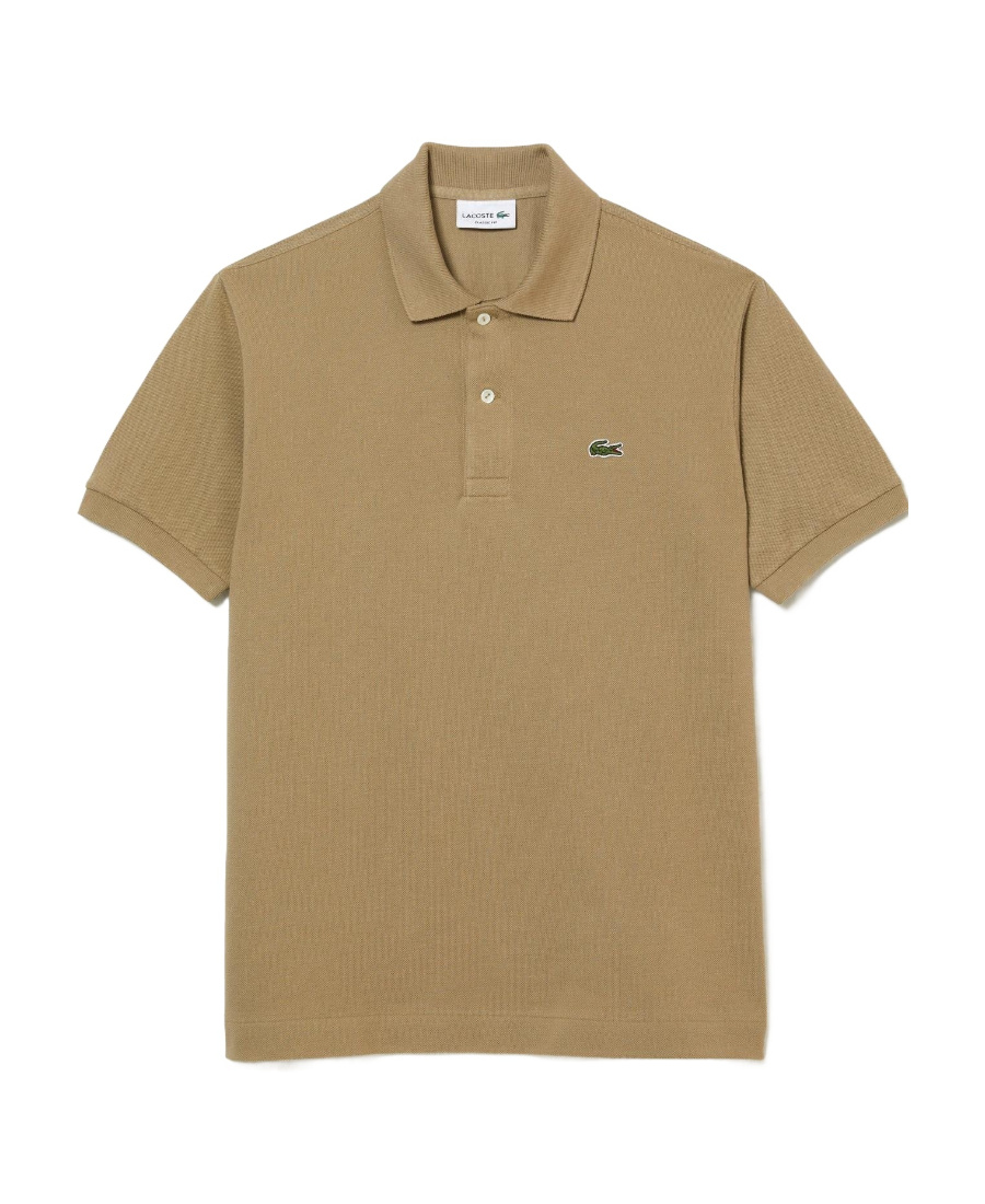 Lacoste Short-sleeved Polo Shirt In Brown