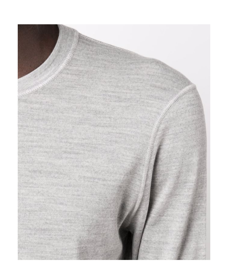 Jil Sander Round Neck Sweater In White