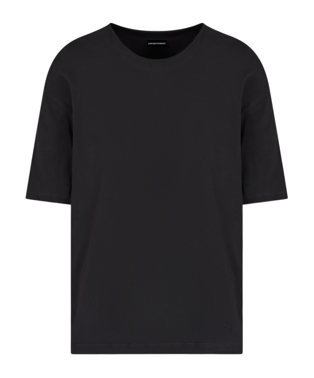 Emporio Armani Men's Allover Logo T-shirt In Black