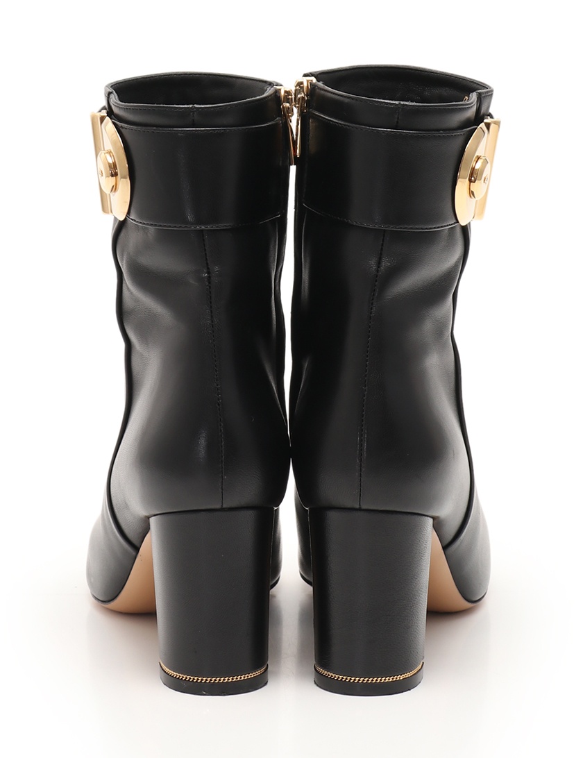 Ferragamo Fiamma High-heeled Boots In Black