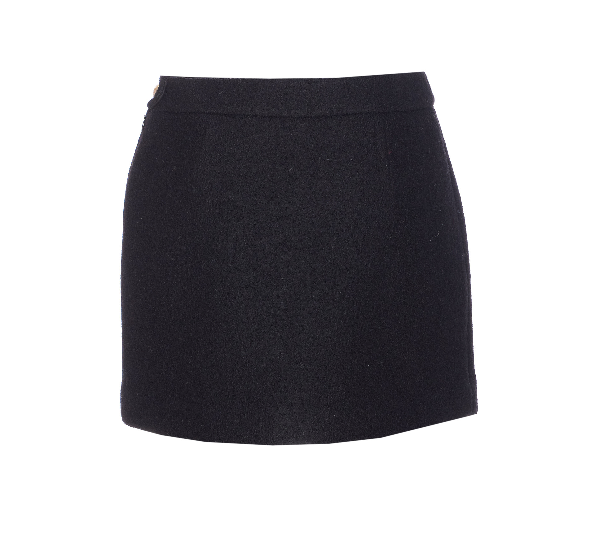 Dunst Zip Button Mini Skirt In Black