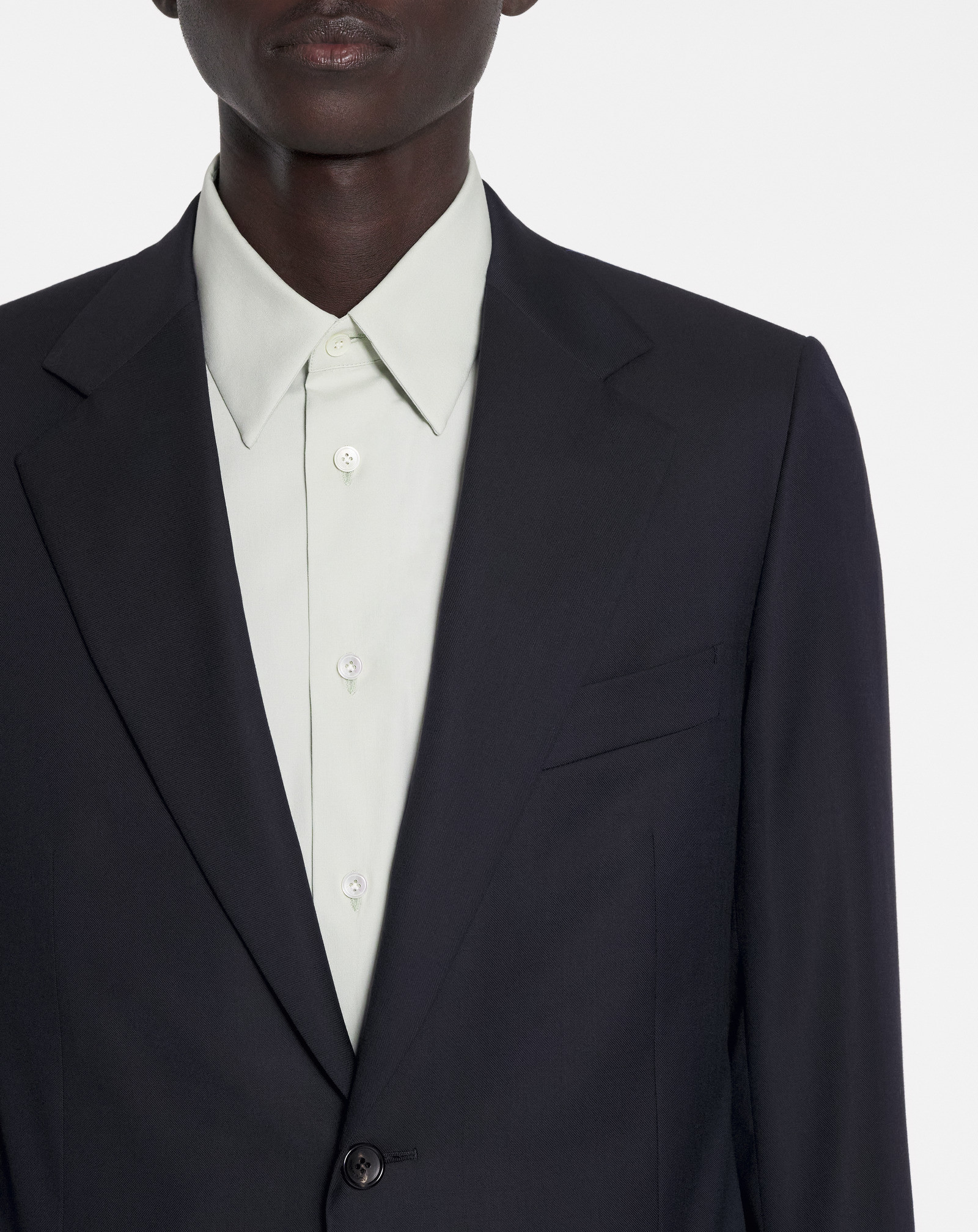 Lanvin Single-breasted Button-fastening Blazer In Black