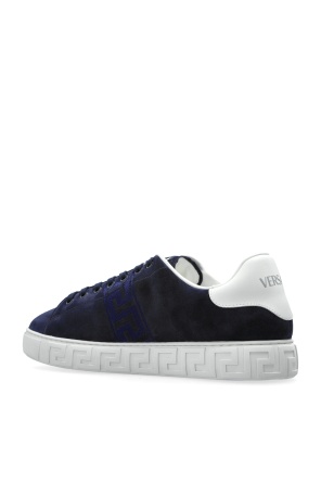 Versace Lace-up Low-top Sneakers In Blue