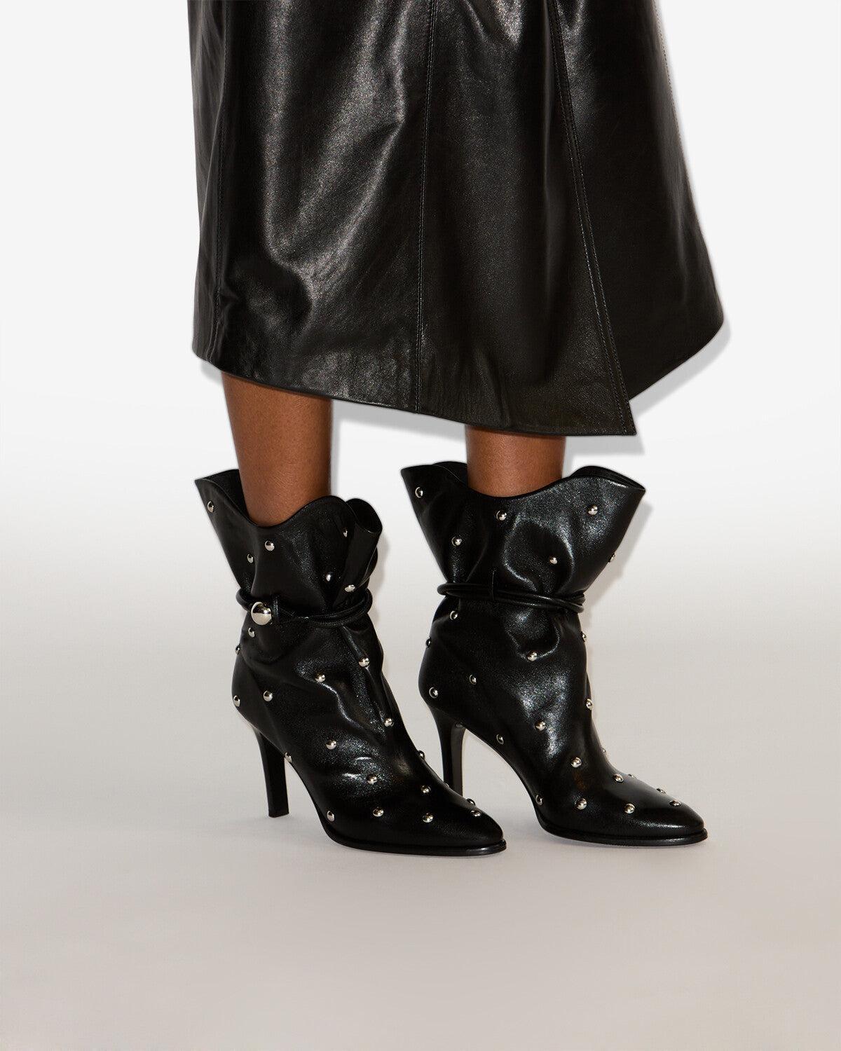 Isabel Marant Lolya Ankle Boots In Black