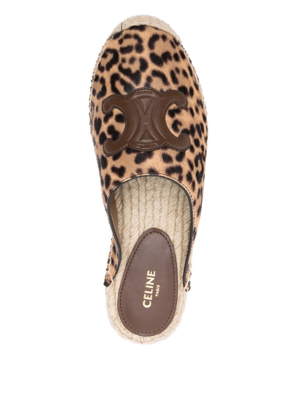 Celine Women Les Espadrilles Aperta Dietro Espadrillas In Brown
