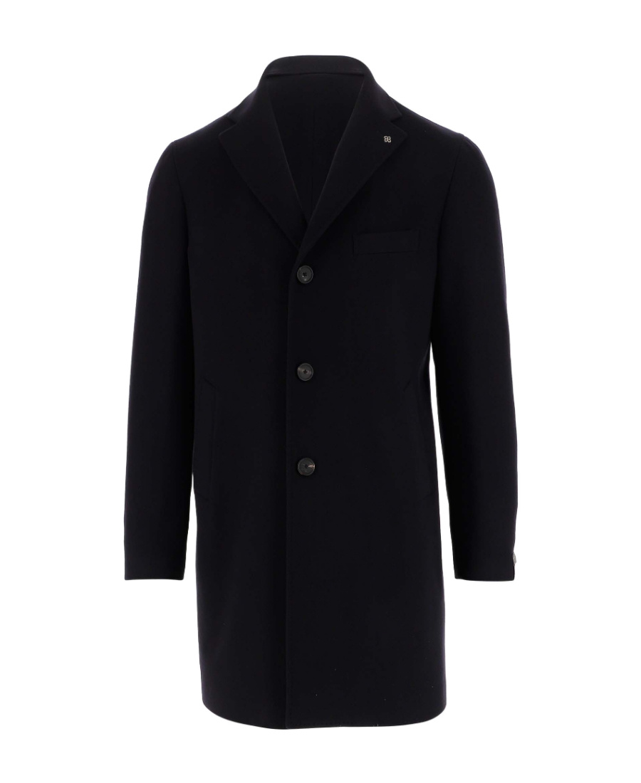 Tagliatore Single-breasted Coat In Black