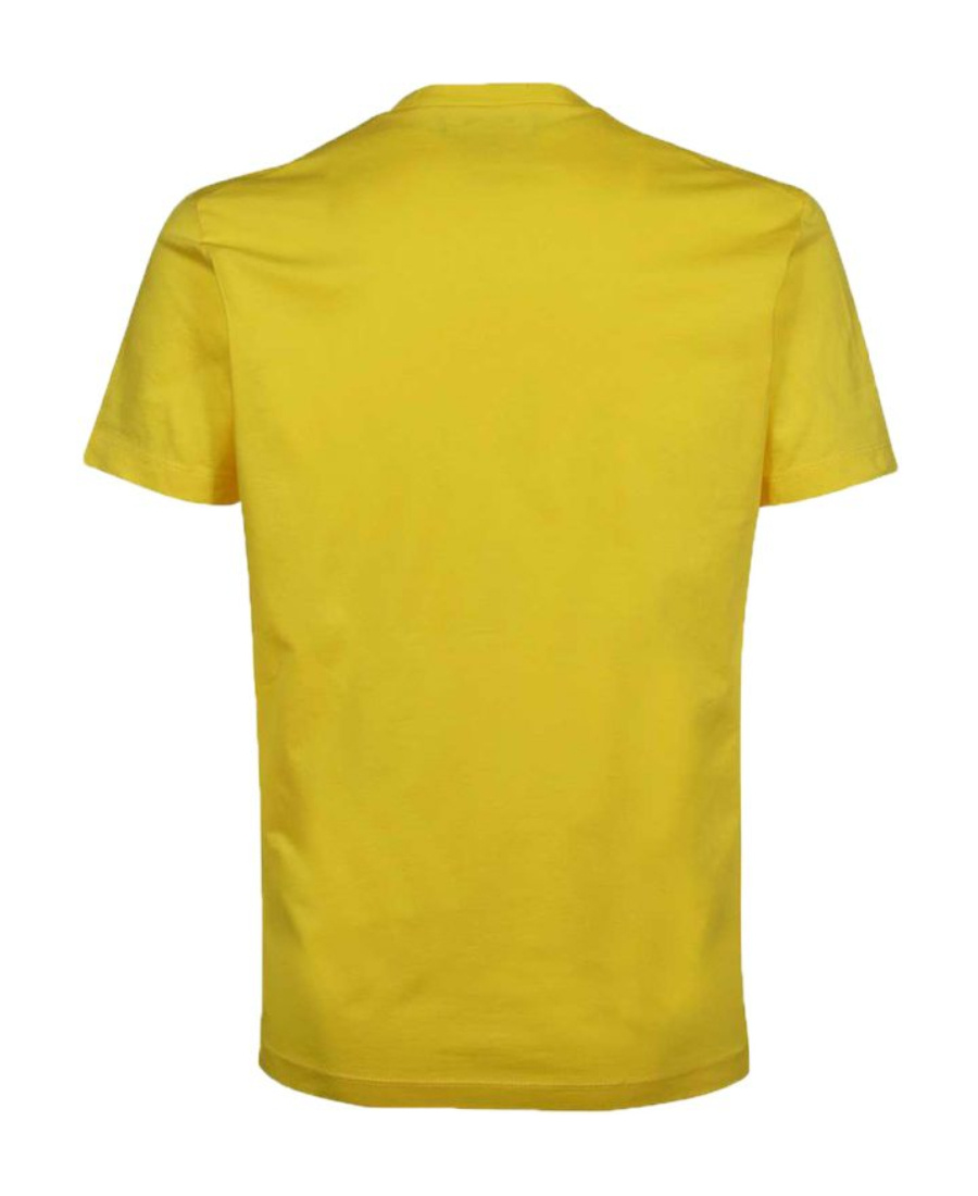 Dsquared2 Logo Printed Crewneck T-shirt In Yellow