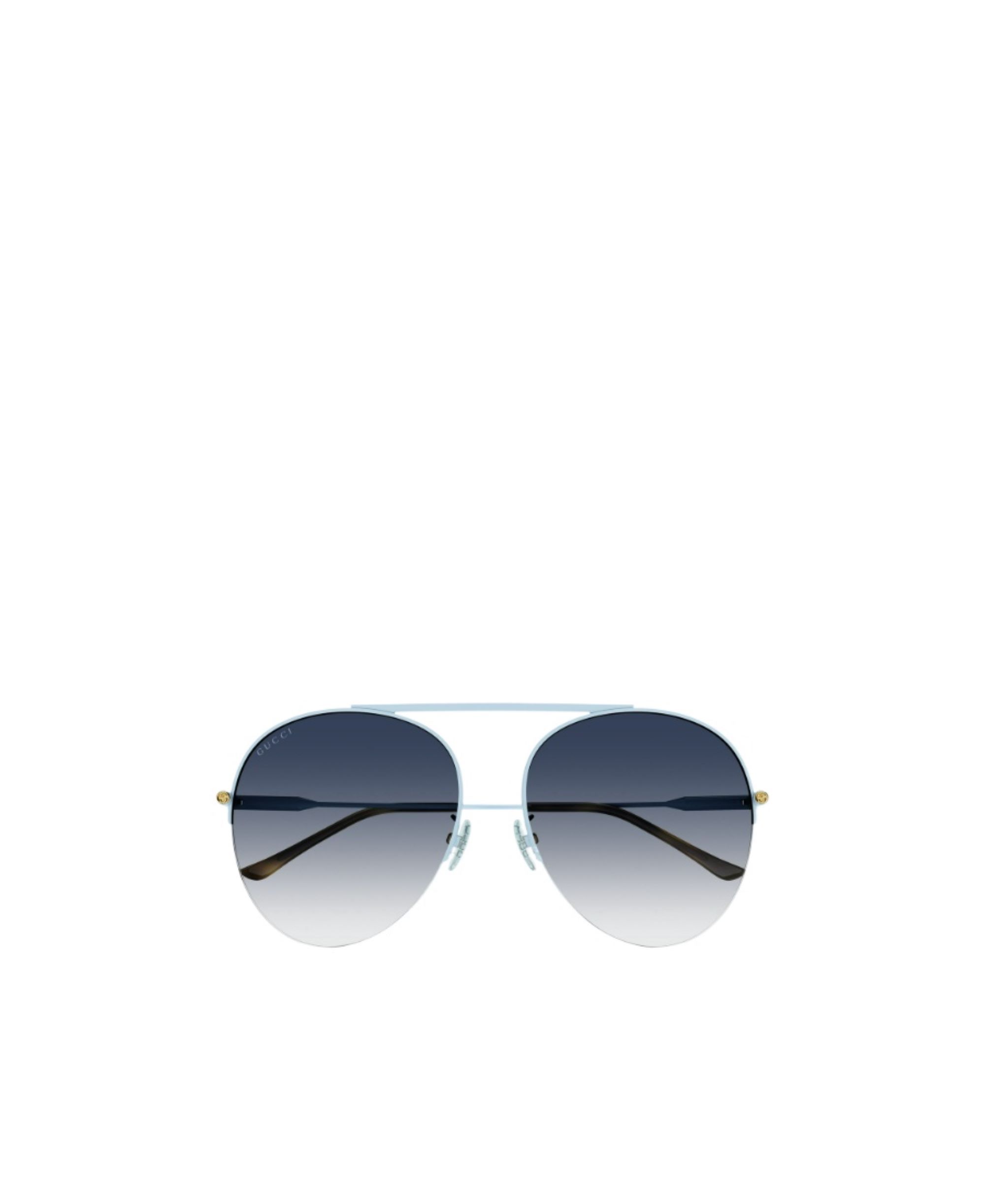 Gucci Gradient Pilot-frame Sunglasses In Blue