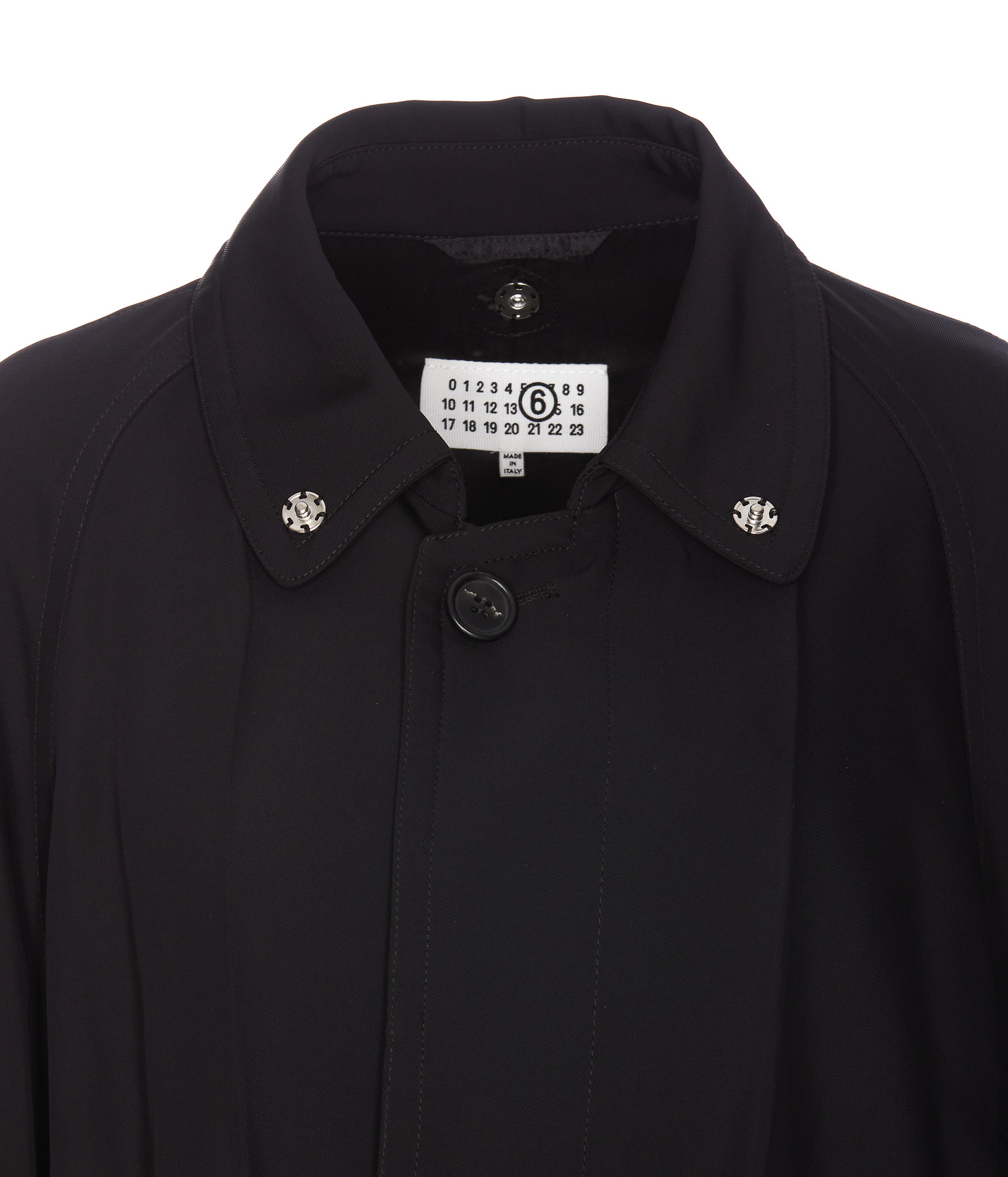 Shop Mm6 Maison Margiela Twill Jacket In Black