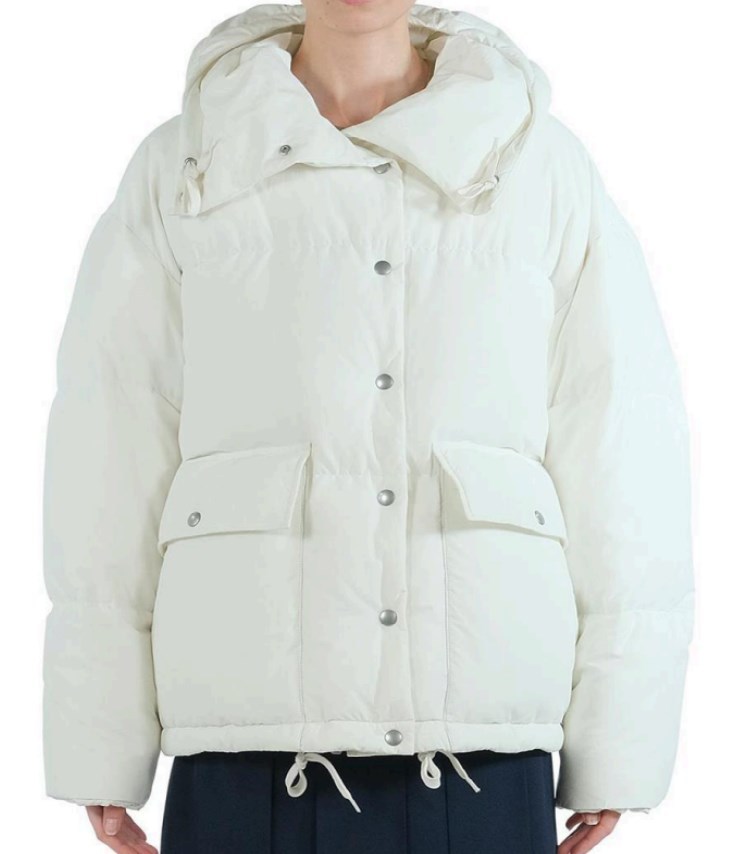 Prada Long Sleeve Cotton Coat In White