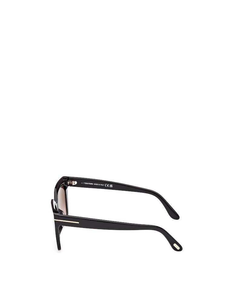 Tom Ford Winona 53mm Gradient Cat Eye Sunglasses In Neutral