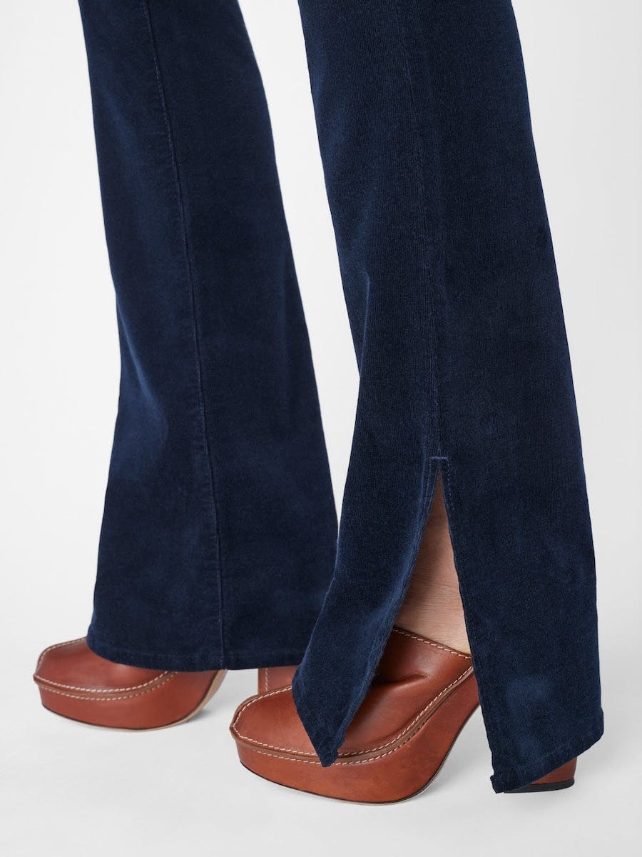 FRAME MID-RISE BOOTCUT TROUSERS