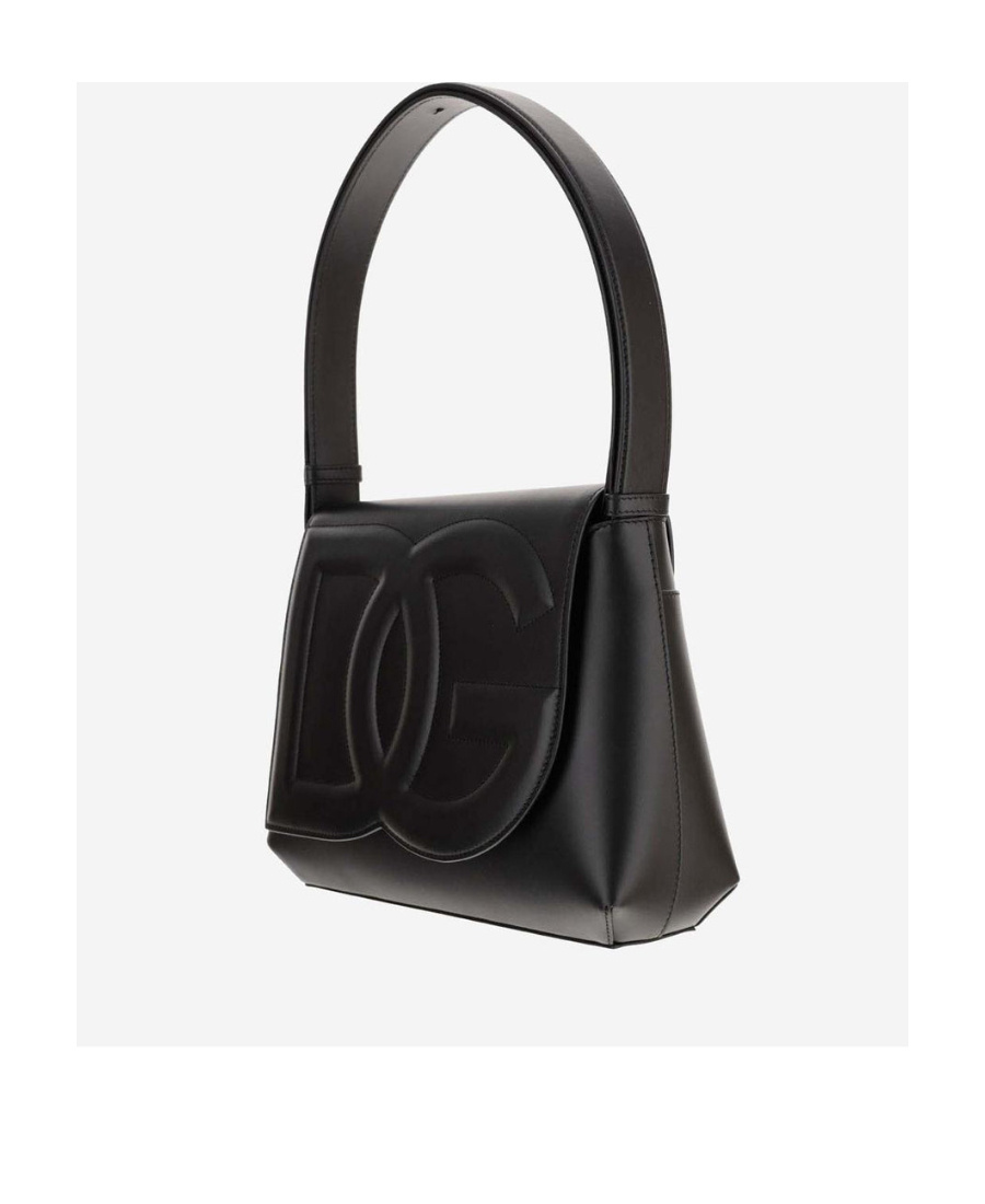 Shop Dolce & Gabbana Dg Logo Shoulder Bag In Black