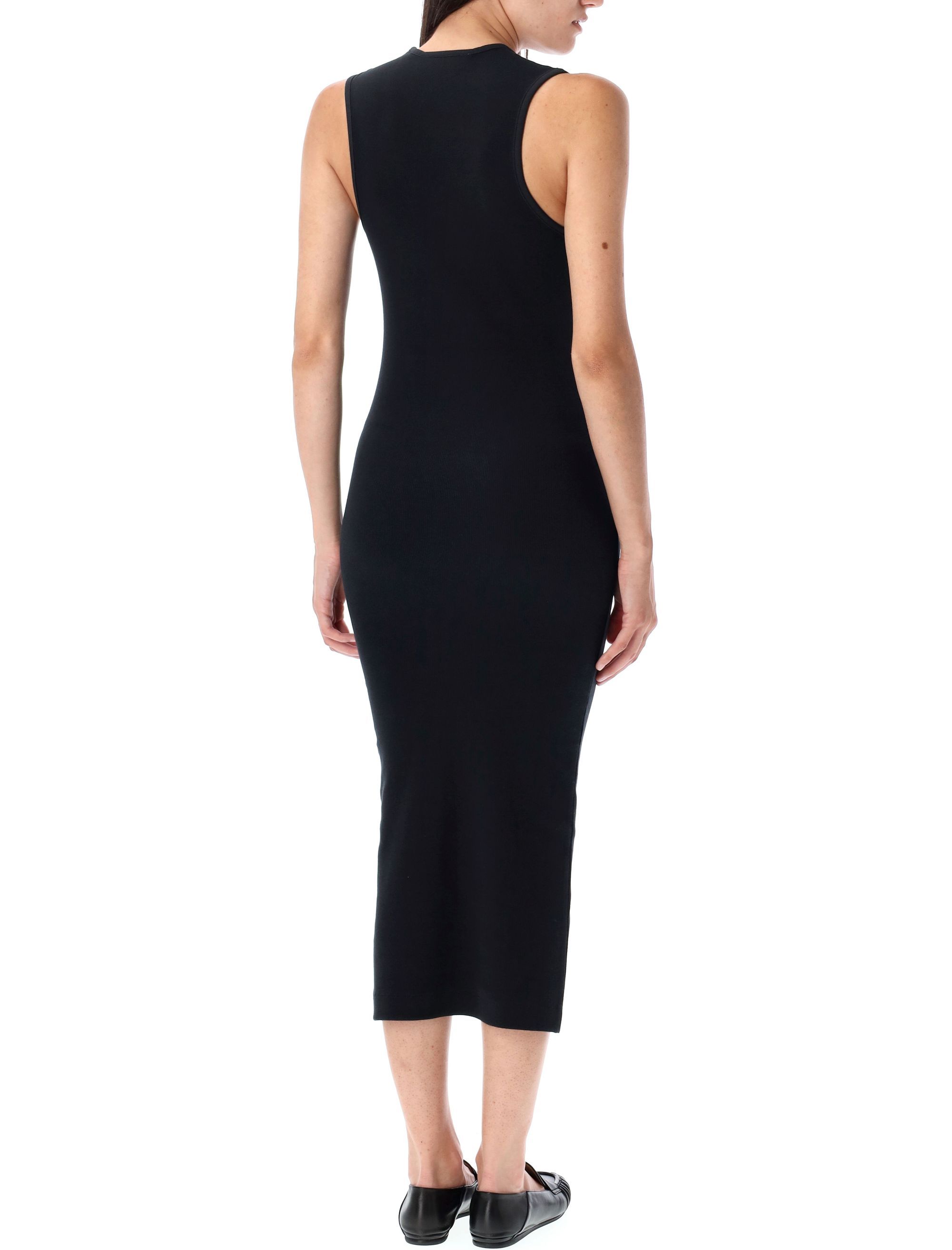 Essentials Rib Tank Dress In Black