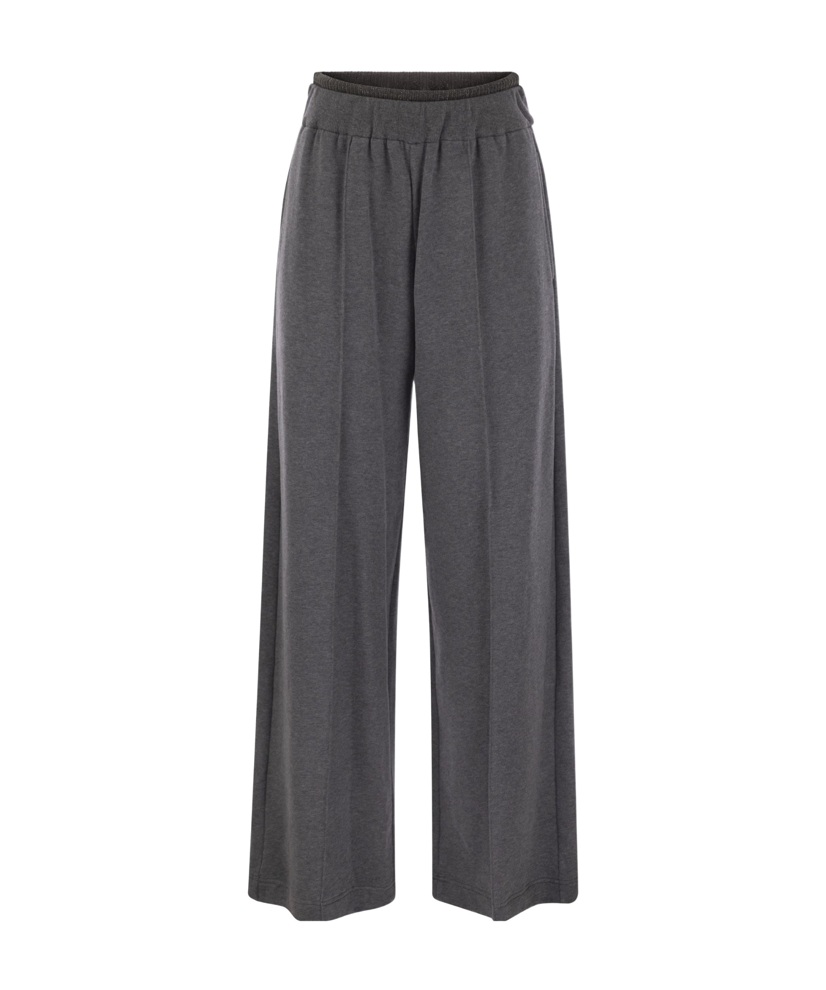 Brunello Cucinelli Loose Fit Cotton Trousers In Black