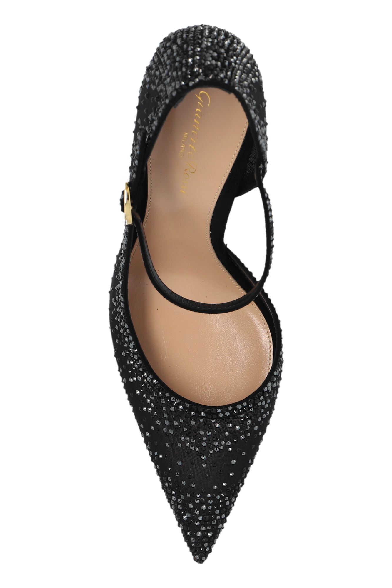Gianvito Rossi Rania 105 Mary Jane Crystal Pumps In Black