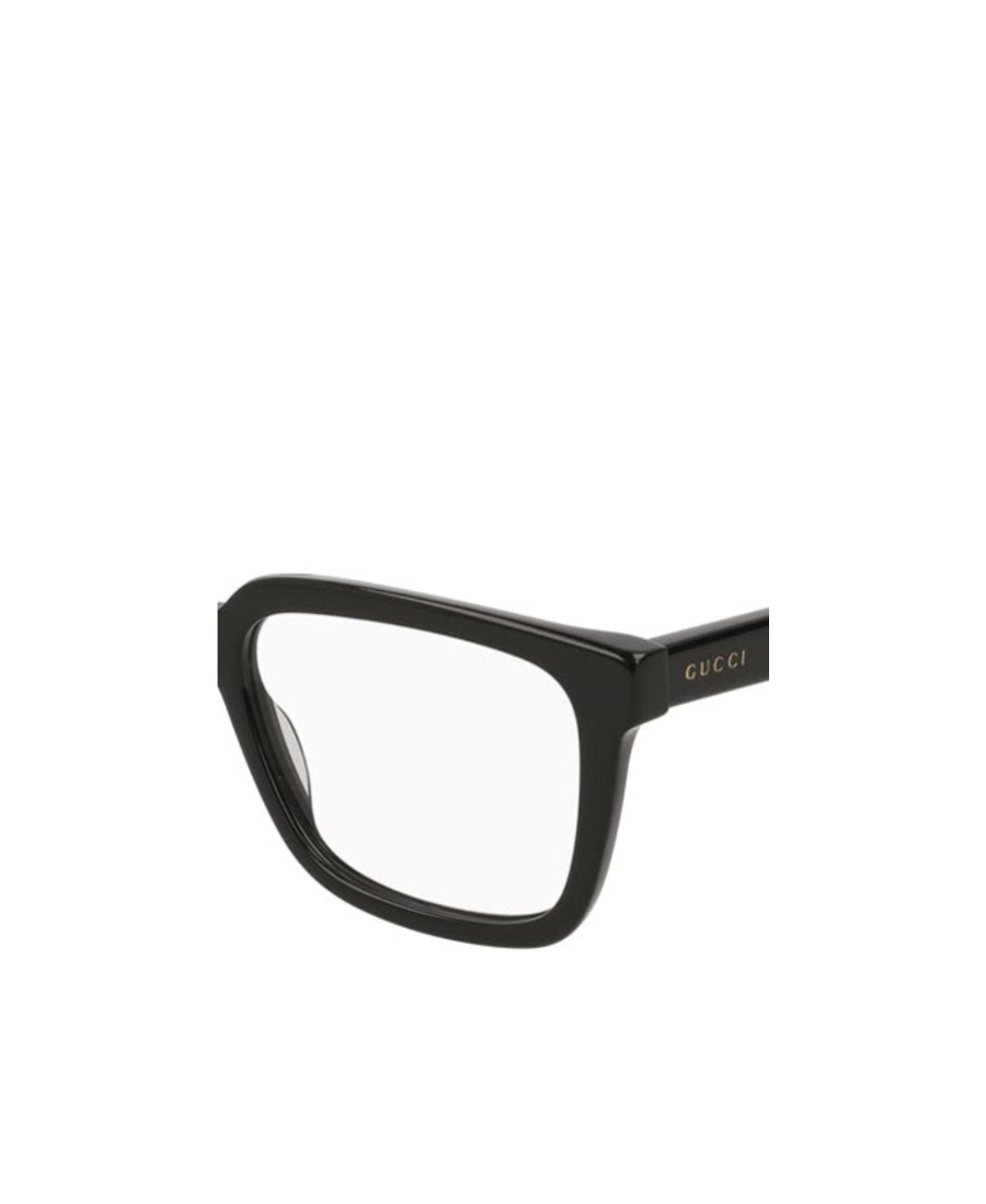 Gucci Black Logo Rectangular Frame Flat Mirror In Black