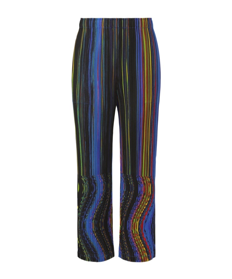 Shop Issey Miyake Warp Trousers In Black