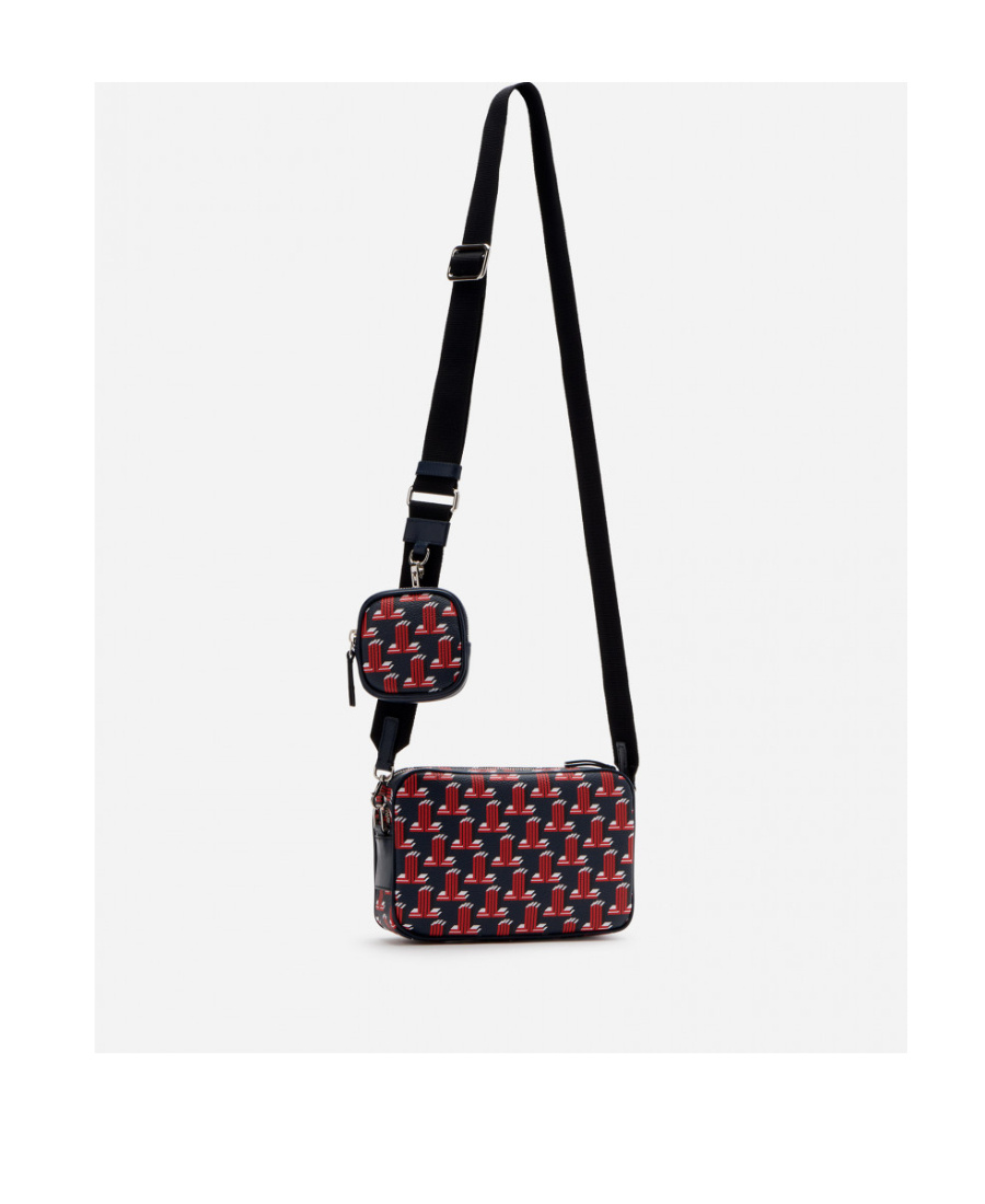 Lanvin Logo Shoulder Bag In Black