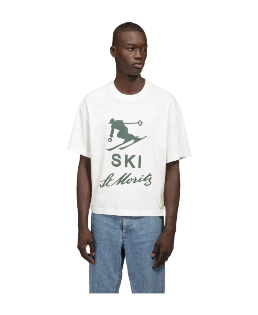 Bally Graphic-print Cotton T-shirt In White