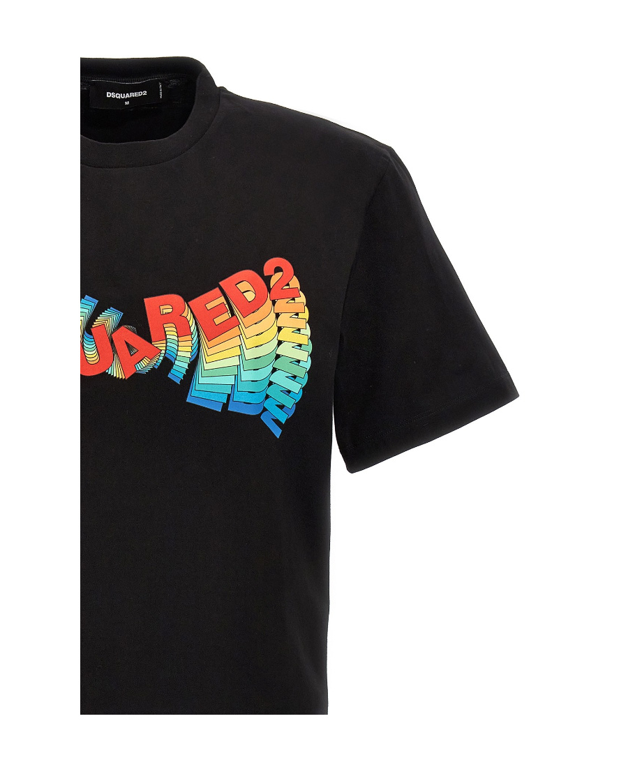 Dsquared2 Regular Fit T-shirt Black In Black
