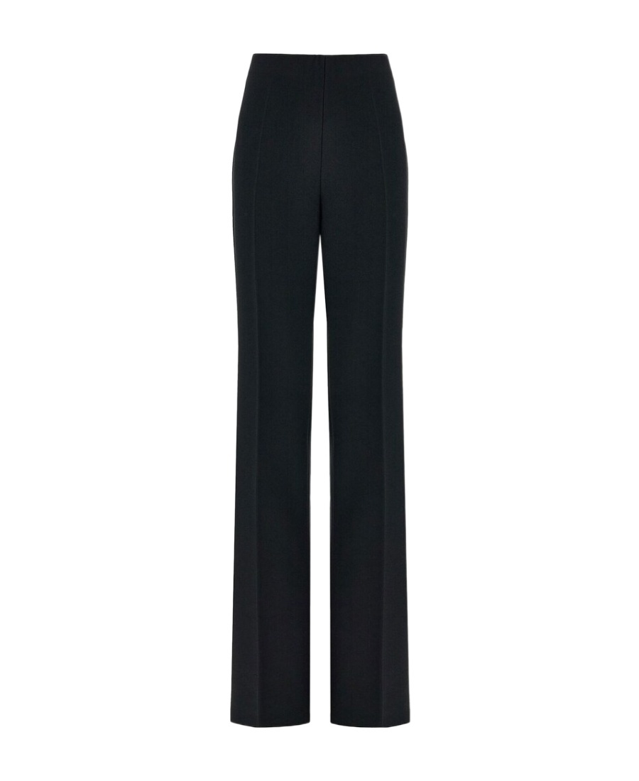 Ferragamo Straight With Pleat Pants In Black