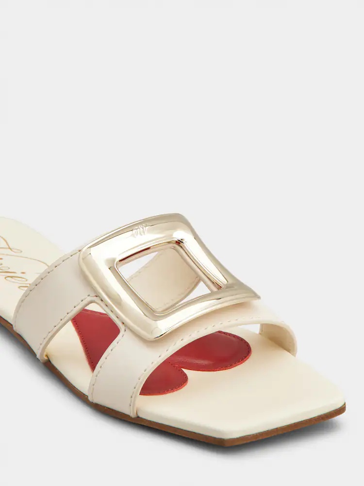 Shop Roger Vivier Slides In Leather In White