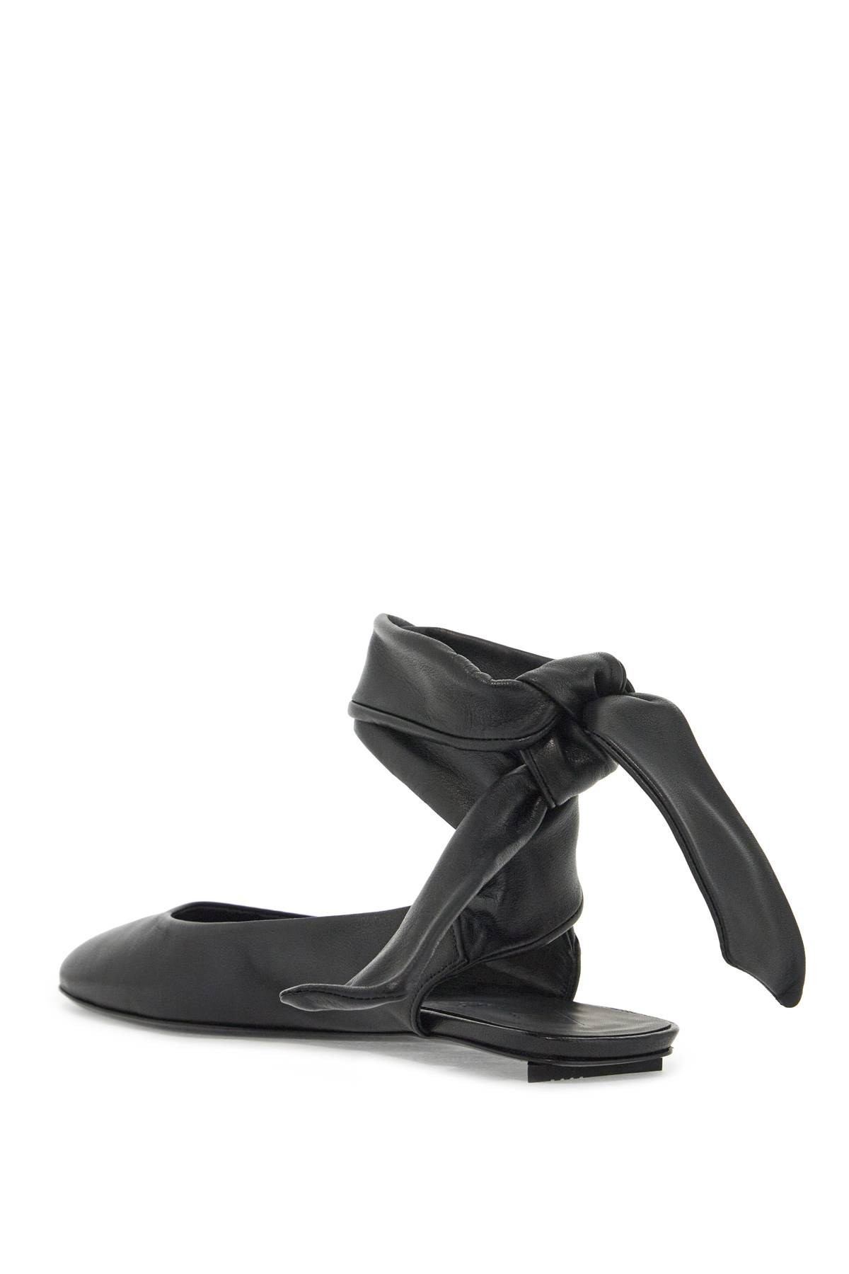 Attico Cloe Flat Ballerinas In Black