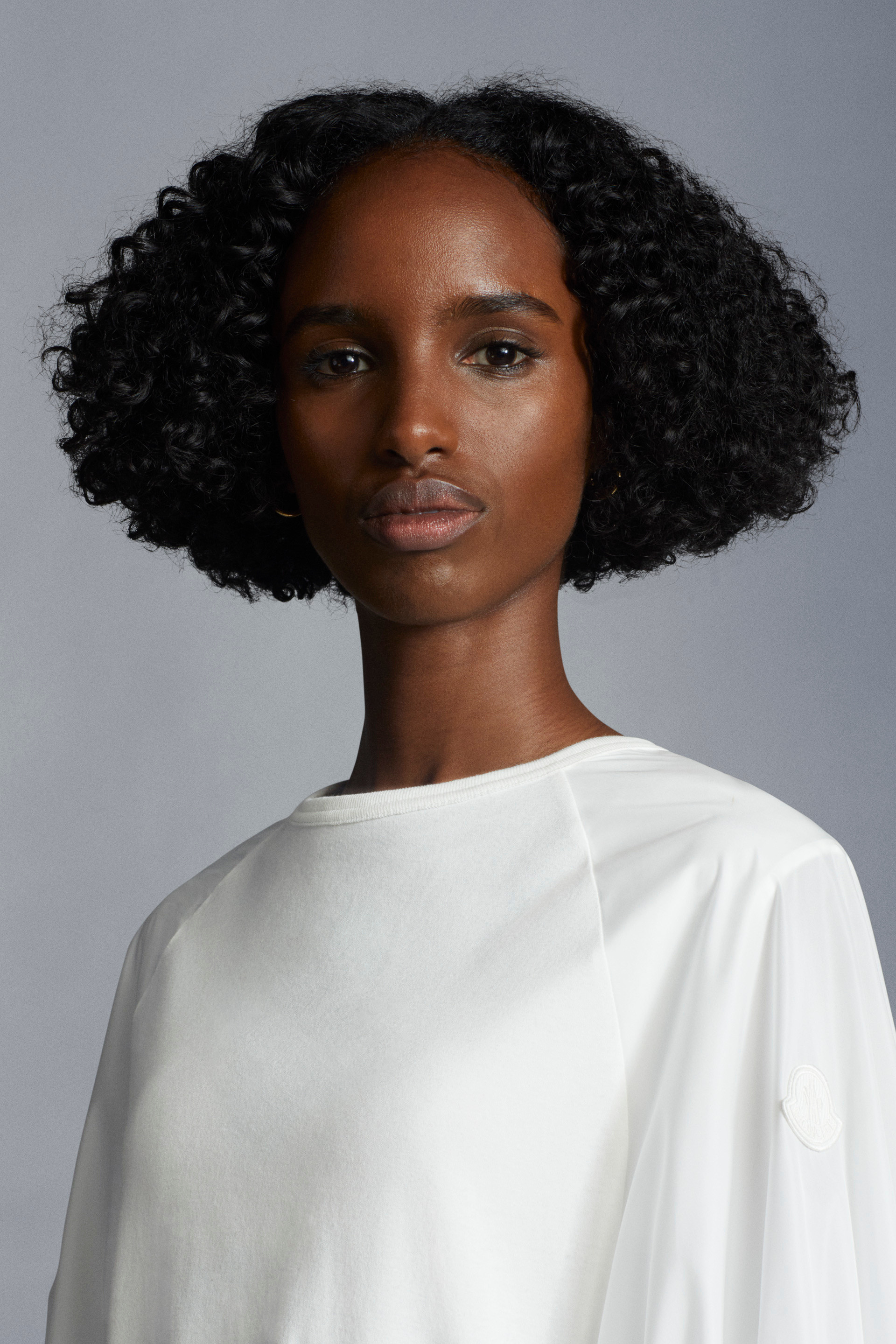 Moncler Drawstring-trim Midi T-shirt Dress In White
