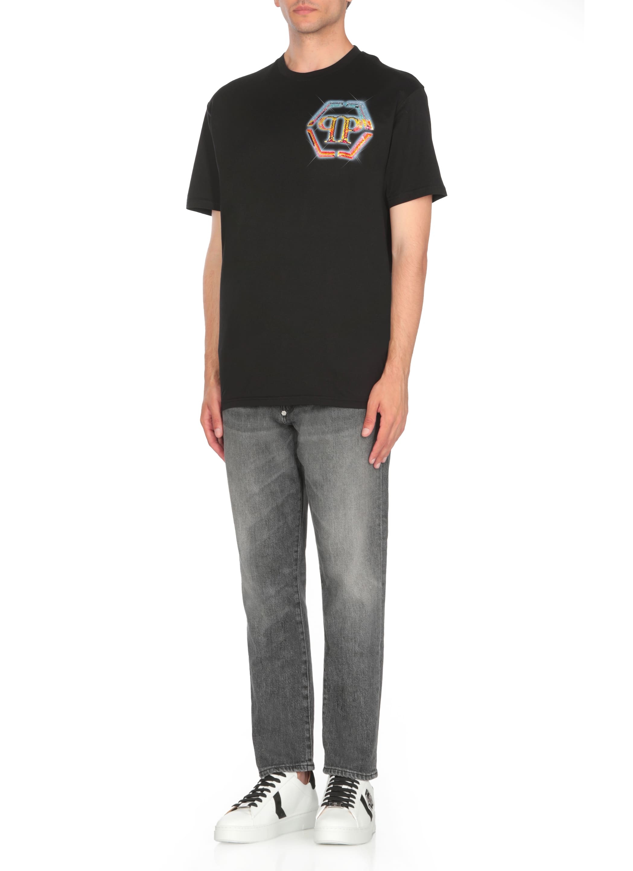Philipp Plein T-shirt With Logo In Black