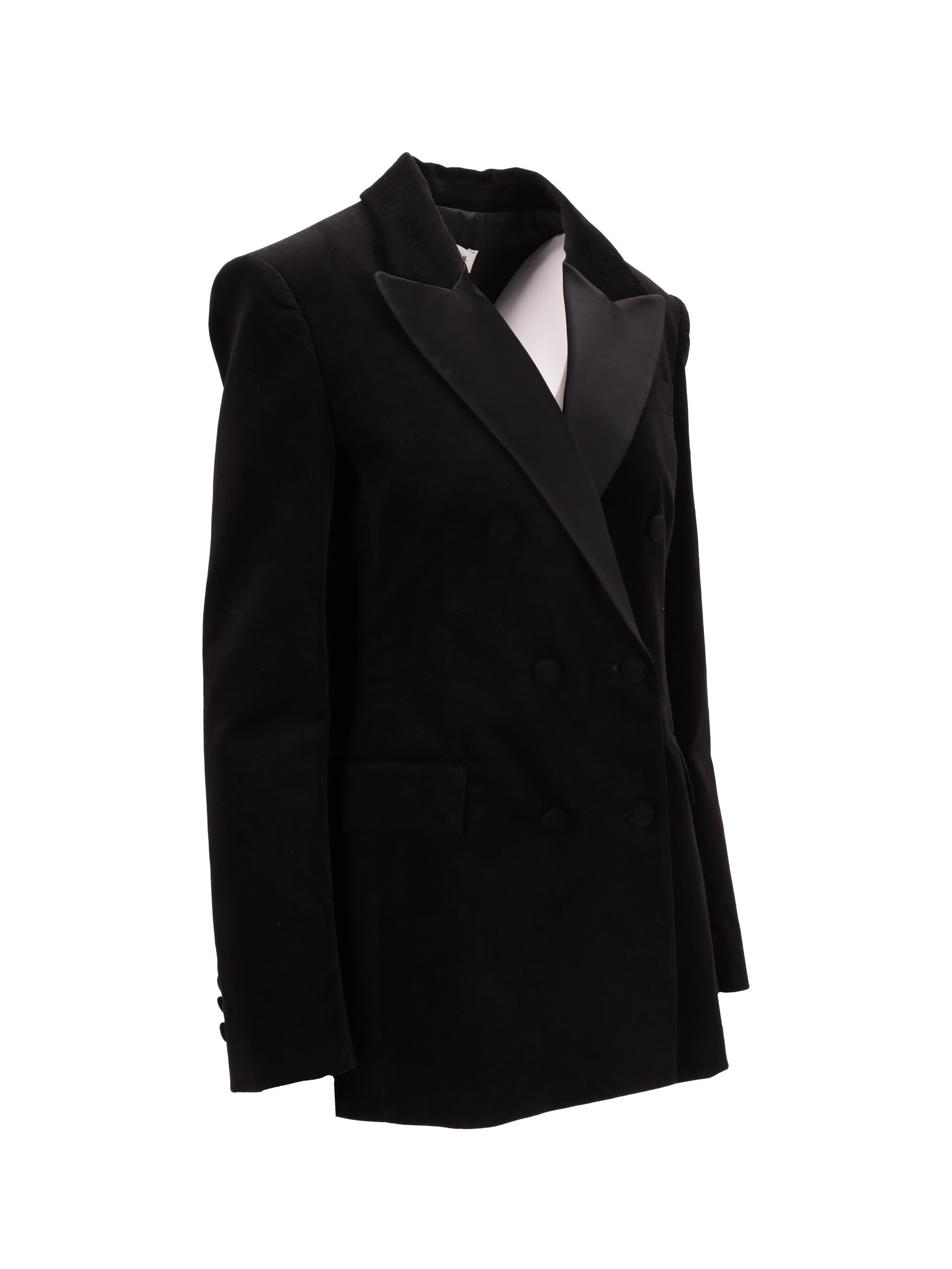 P.a.r.o.s.h Long-sleeved Suit Jacket In Black