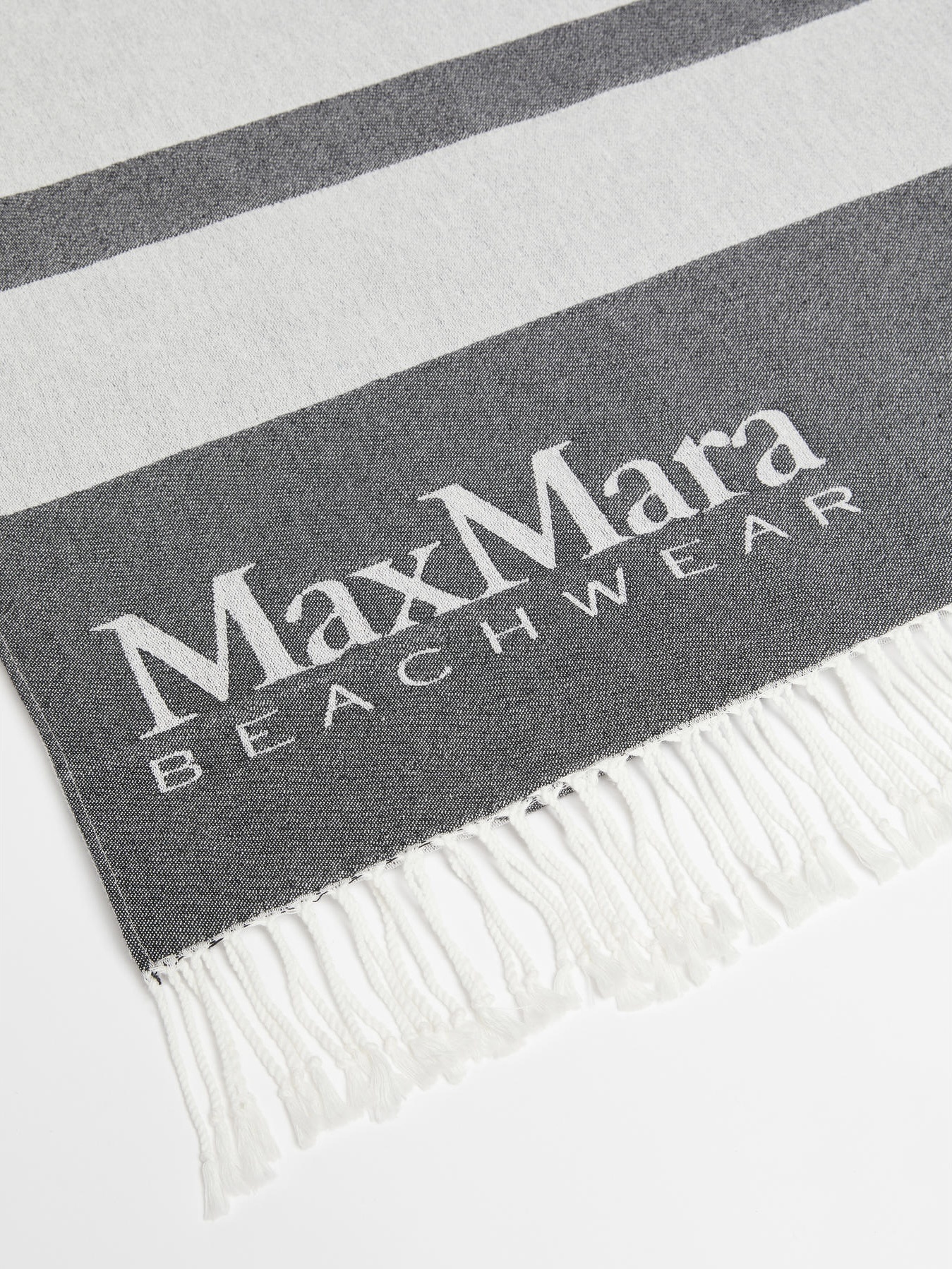 Max Mara Striped Fringed Towel