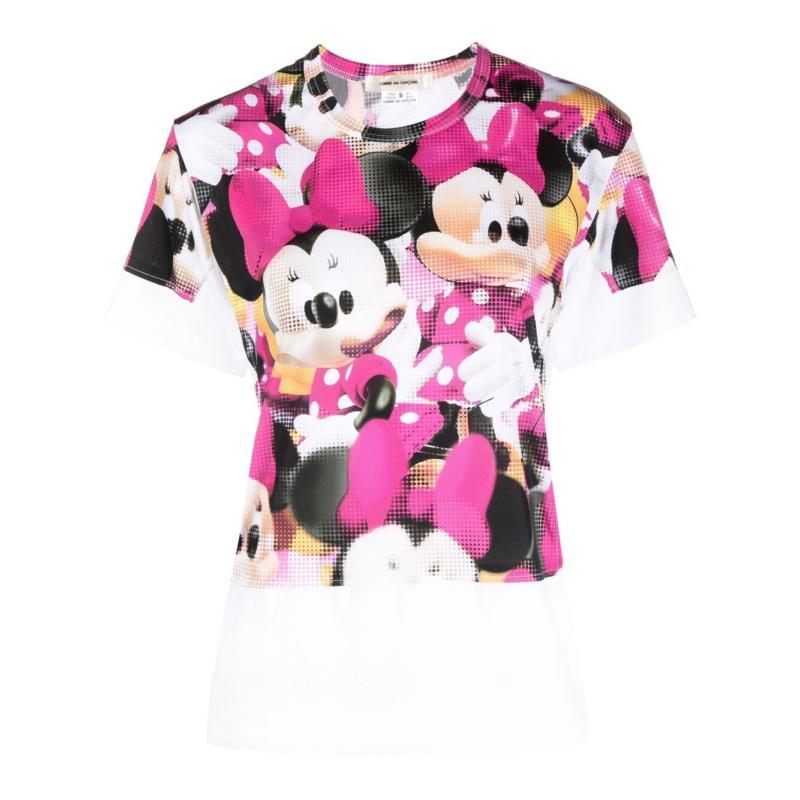 COMME DES GARÇONS PRINTED T-SHIRT WITH ROUND NECK