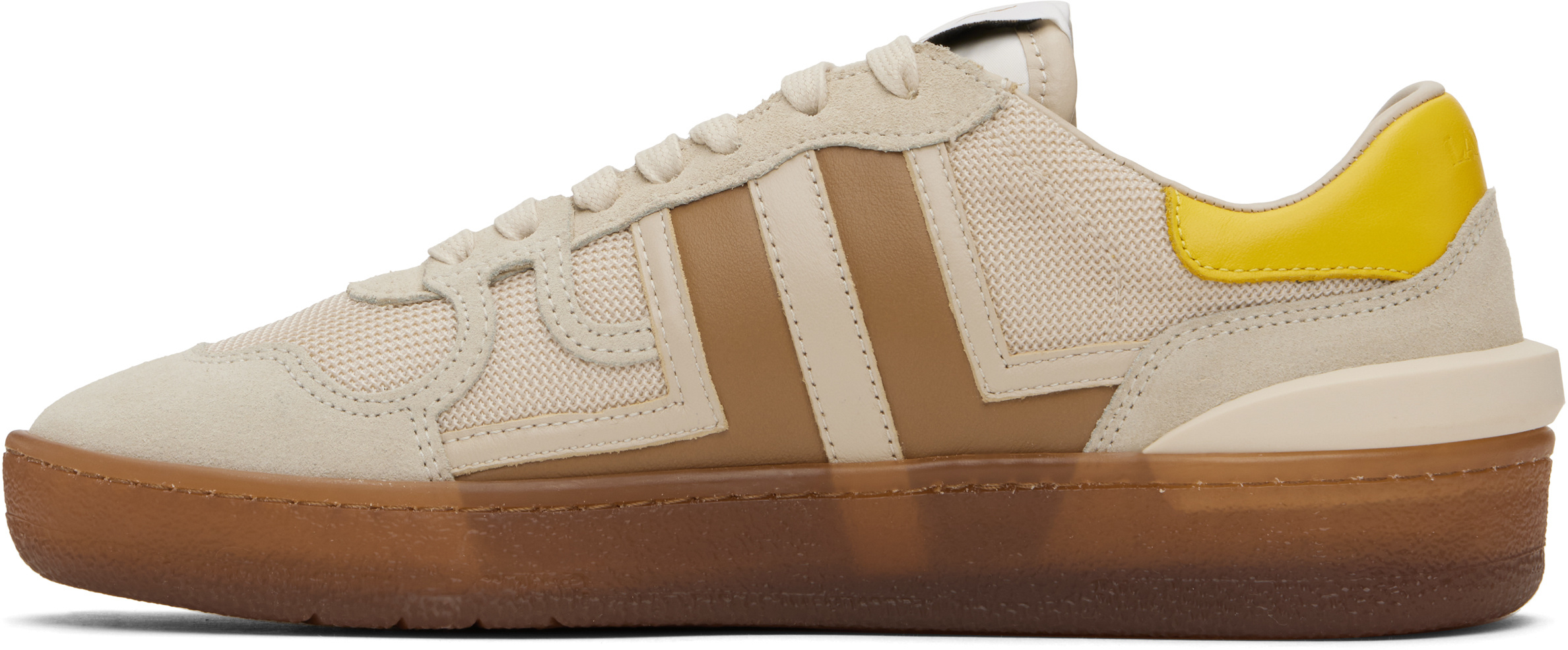 Lanvin Clay Mesh Sneakers In Brown