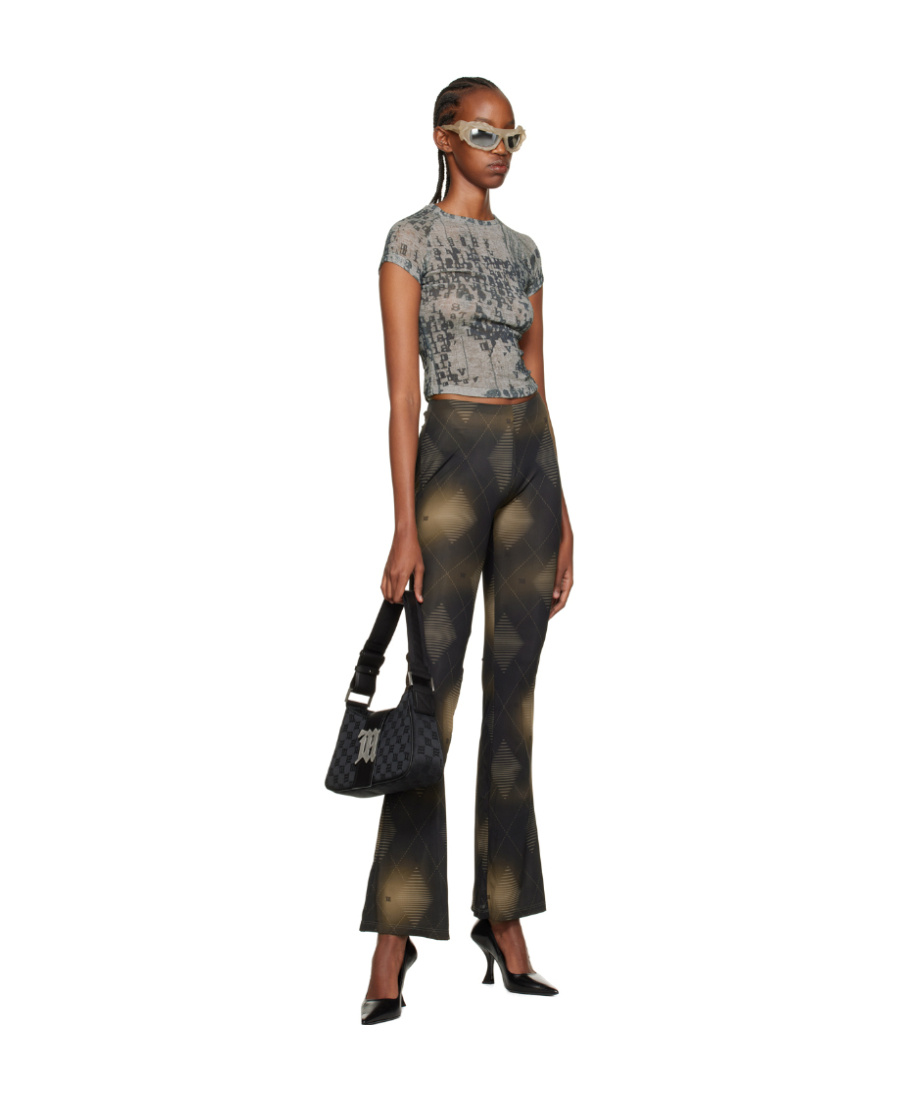 Misbhv Logo Printed Casual Pants In Black
