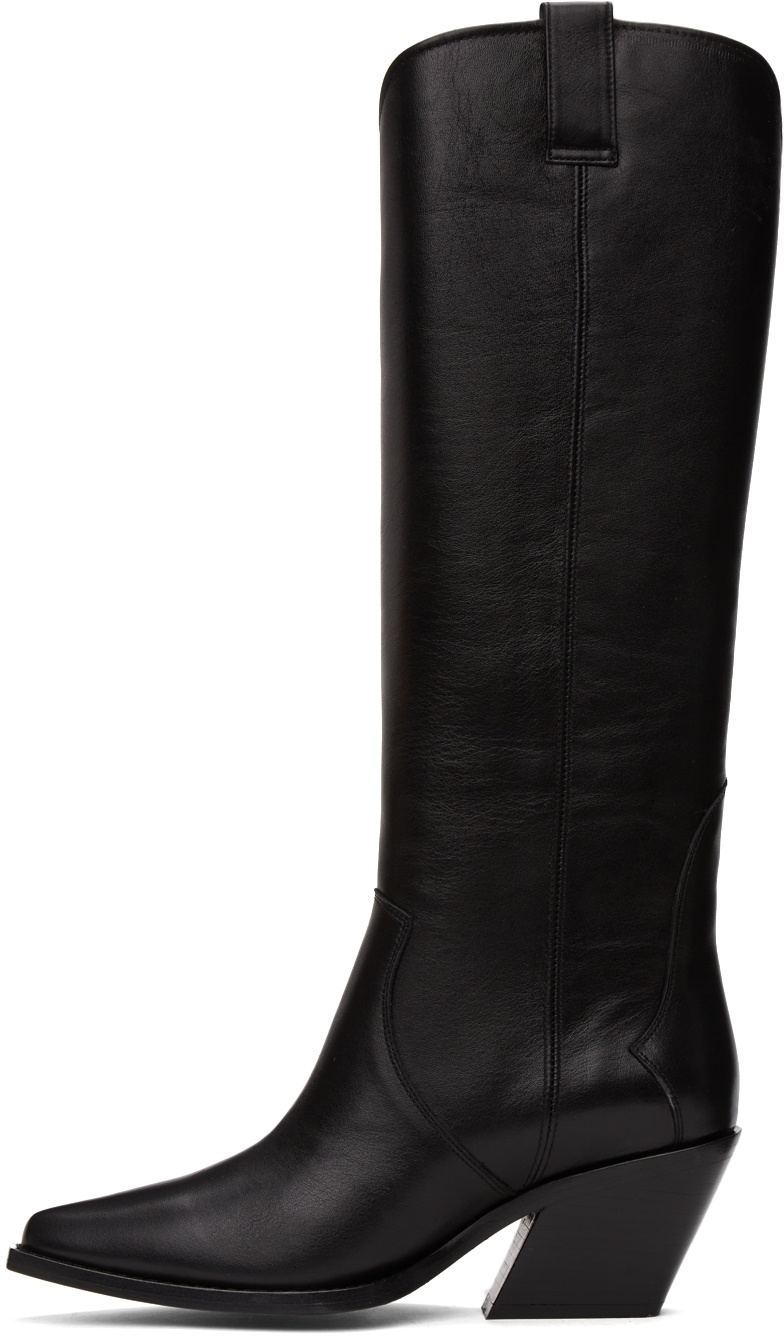 Shop Anine Bing Tania Knee-high Boots In Black
