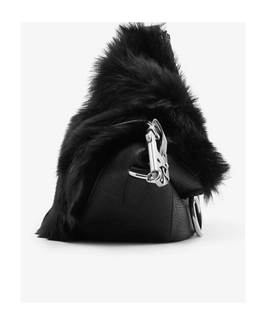 Burberry Knight Small Leather Shoulder Bag In Black