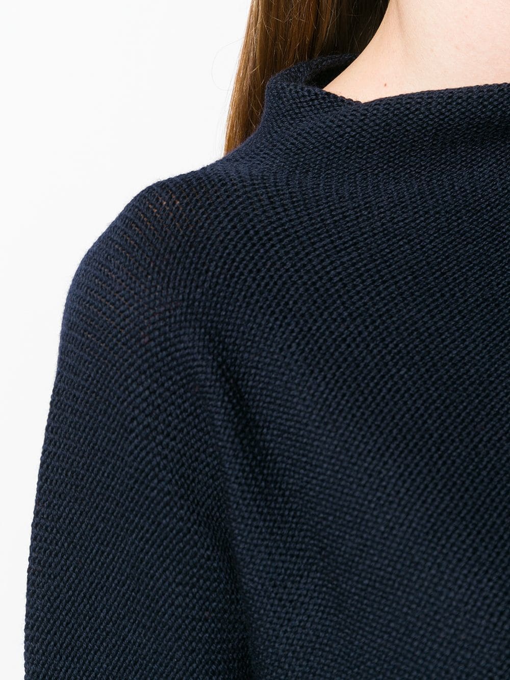 Daniela Gregis Dark Blue Knitted Pullover In Black
