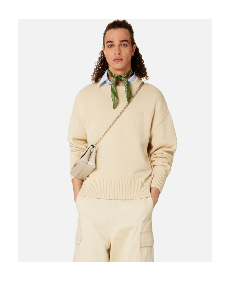 Ami Alexandre Mattiussi Ami Paris Sweaters In Nude
