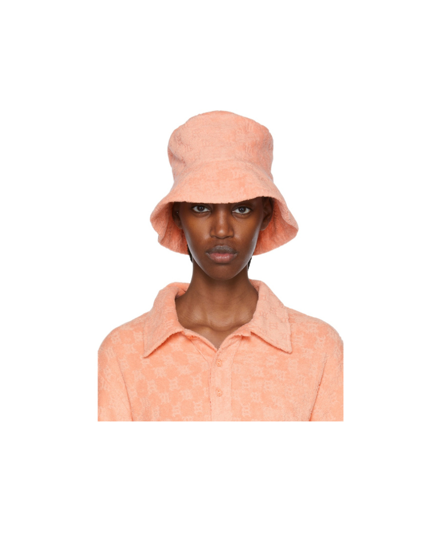 Misbhv Monogram-effect Bucket-hat In Pink