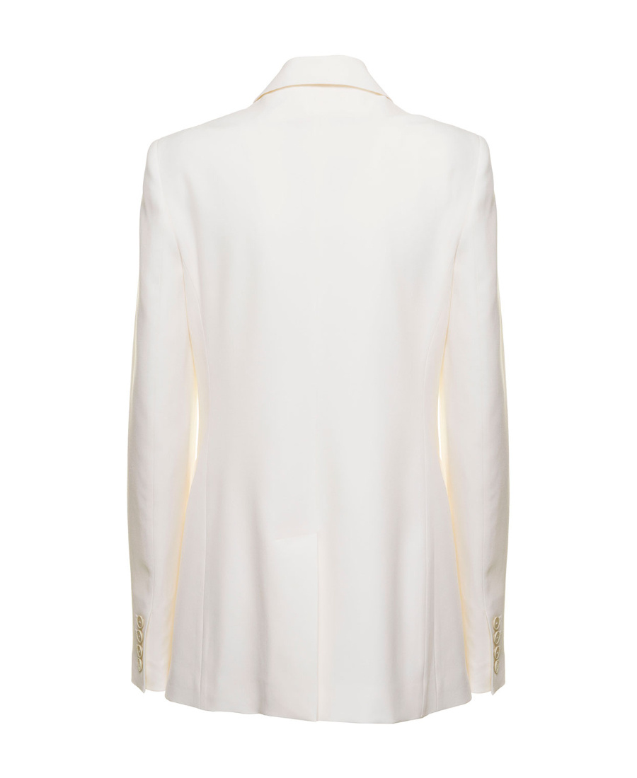 Valentino Double-breasted Wool Blazer In Nude