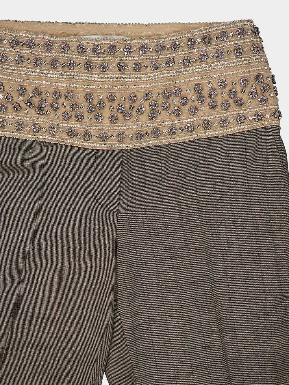Stella Mccartney Patterned Casual Pants In Green