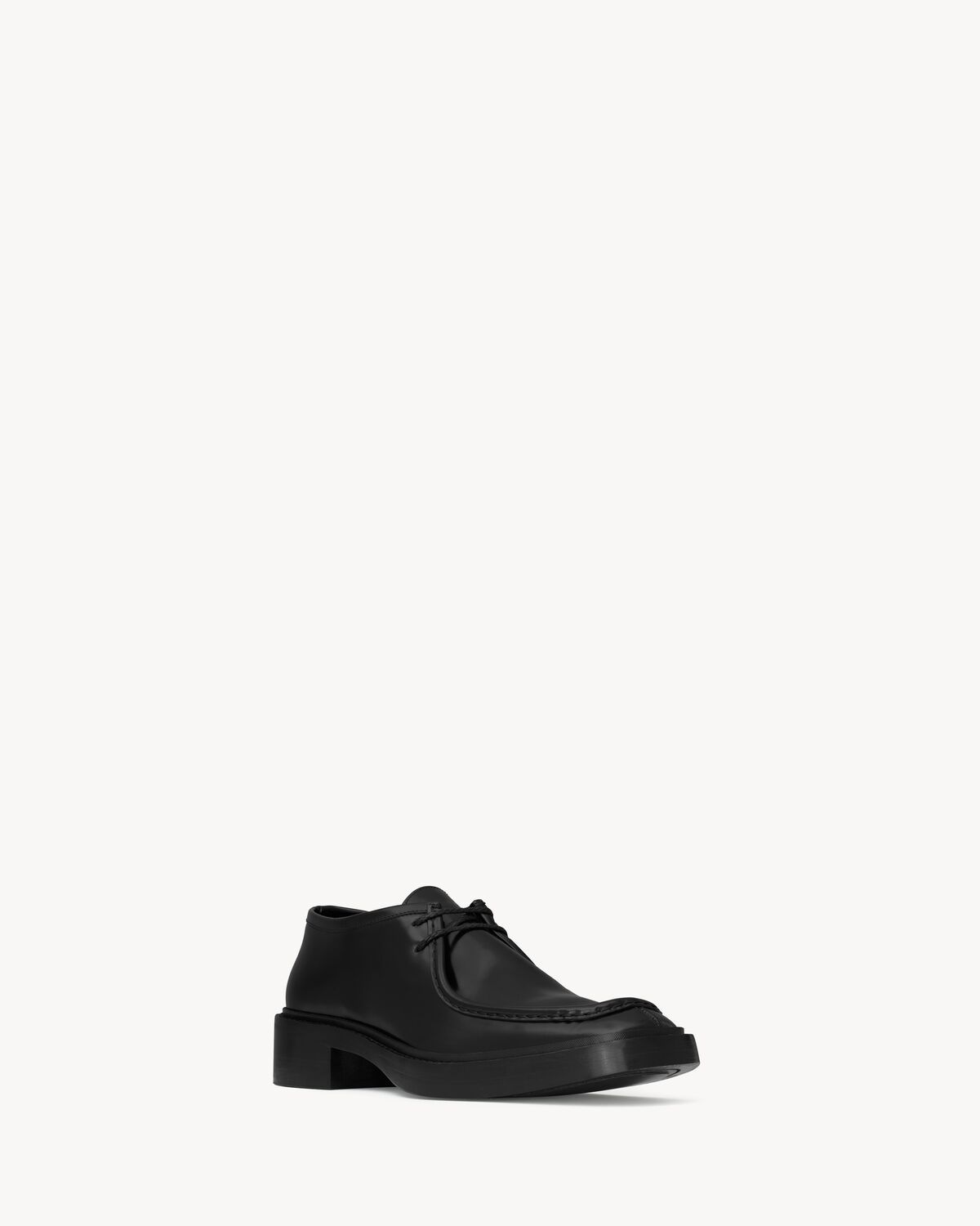 Saint Laurent Harvey Derbies In Smooth Leather In Black