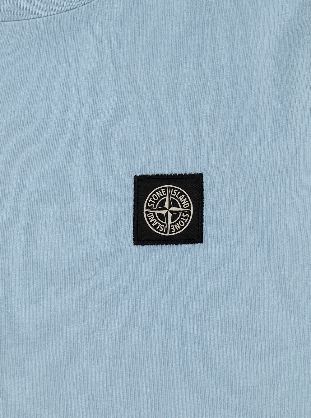 Stone Island Compass-motif Cotton T-shirt In Blue