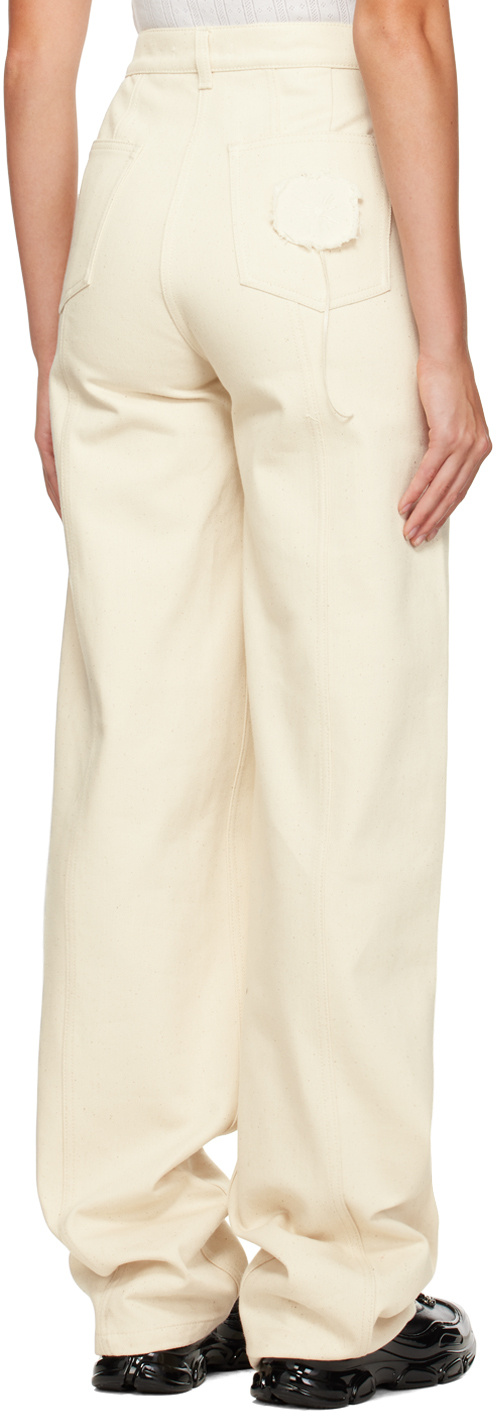 CECILIE BAHNSEN OFF-WHITE SIXTA JEANS