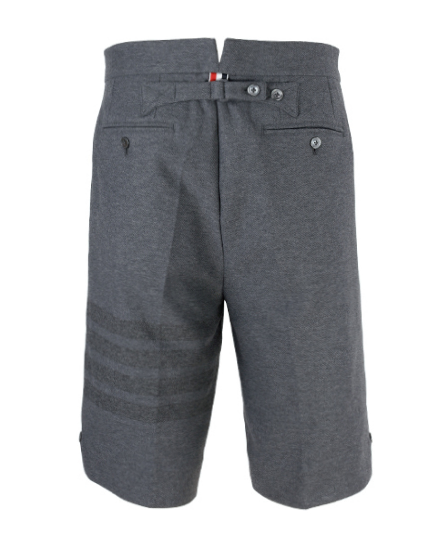 Thom Browne Shorts With 4-bar Motif In Black