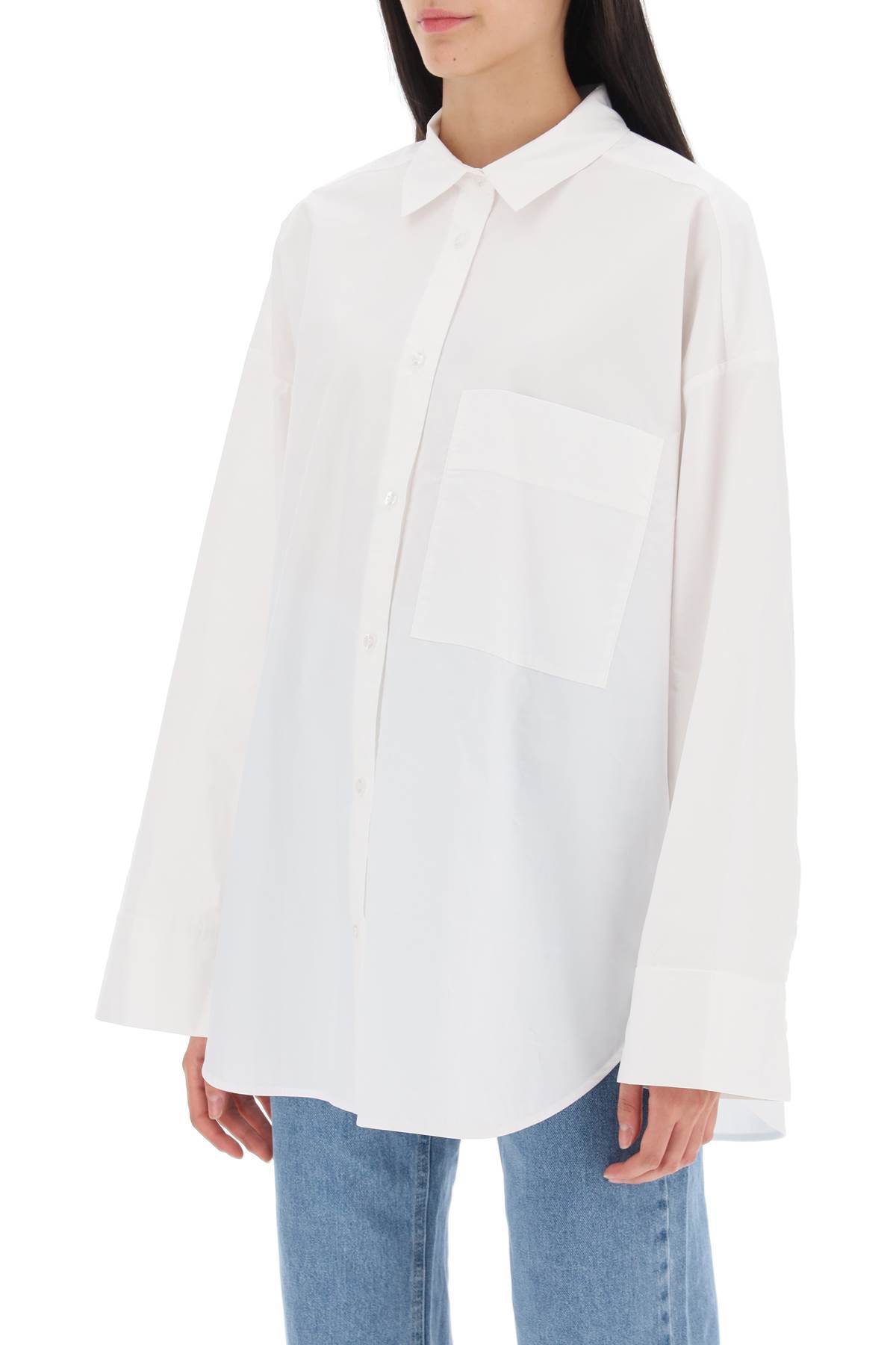 Shop By Malene Birger Derris Shirt In White