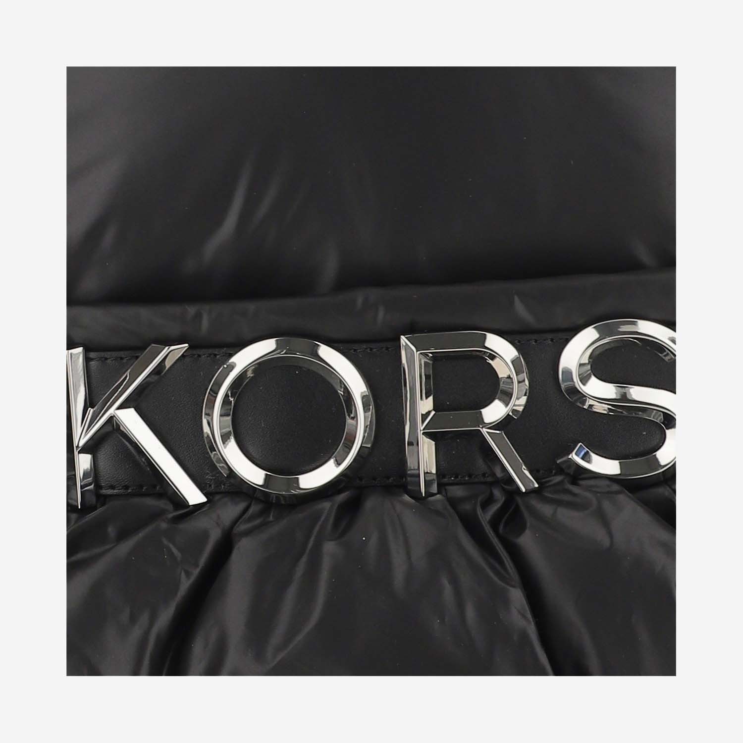 Michael Kors Maxi Logo Leonie Backpack In Black