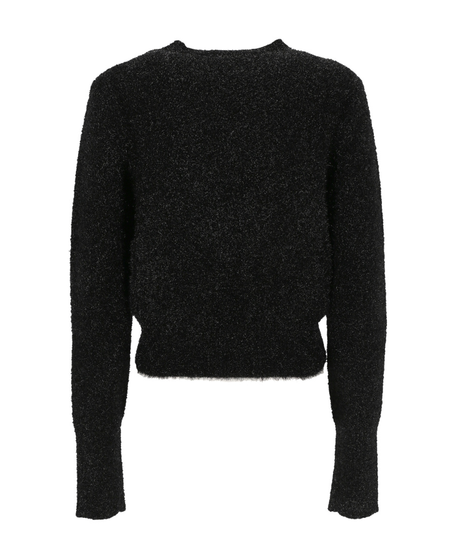 Ami Alexandre Mattiussi Black Shinny Sweater In Black