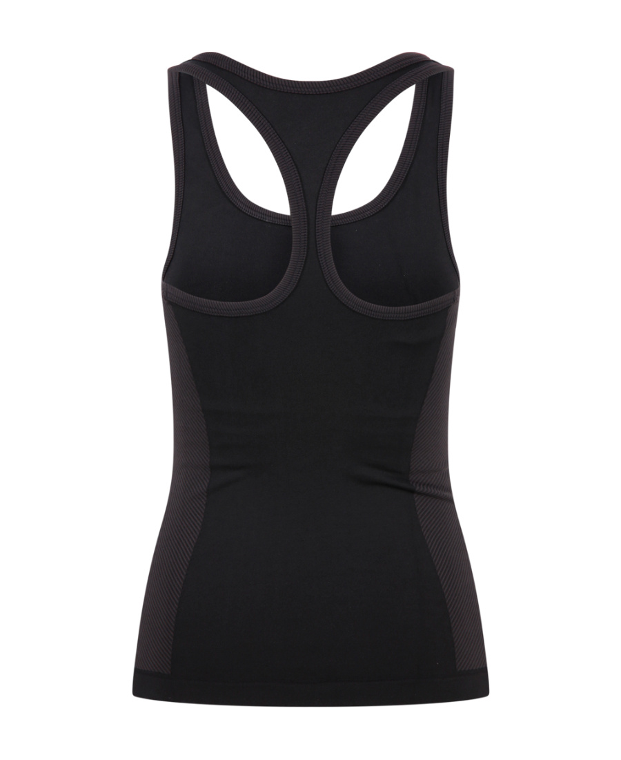 Golden Goose Star Ws Racerback Tank Top With Bra Mixed Technic In Black